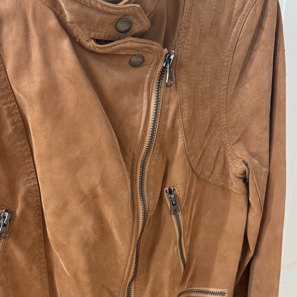 Free People We The Free Faux Leather Moto Jacket - Picture 3 of 5